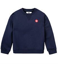 Wood Wood Sweatshirt - Wortel - Navy