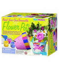 4M Kukkaruukku - KidzMaker - Maalaa oma terrakottasi Flower P