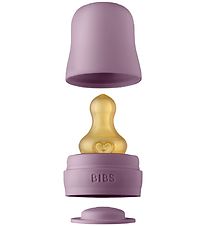 BIBS Flasknapp Set - 6 Delar - Naturgummi - Mauve