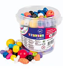 Playbox Perler - TrePerler I Bøtte - 150 stk. - Grunnfarger