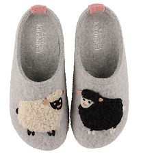 Living Kitzbhel Slippers - Wool - Light Grey