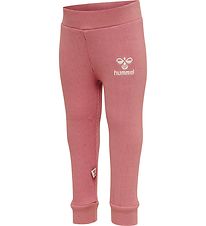 Hummel Leggings - Rib - hmlSami Tights - Dusty Rose