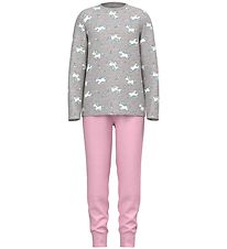 Name It Pyjama Set - Noos - NkfNightset - Grey Melange