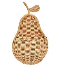 OYOY Wall basket - Pear - 41x31x16 cm - Nature