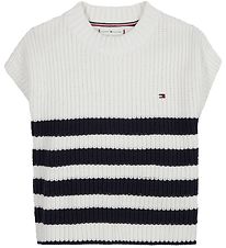 Tommy Hilfiger Waistcoat - Nautical Striped Waistcoat SLVLS - An