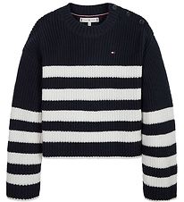 Tommy Hilfiger Blouse - Tricot - Nautique Striped Pull - Desert
