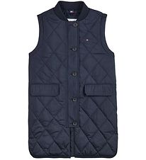 Tommy Hilfiger Gewatteerd Vest - Lang - Desert Bewolkt