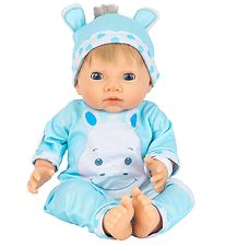 Tiny Treasures Docka m. Blont hr - Hippo Outfit
