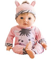 Tiny Treasures Doll w. Blonde Hair - Zebra Outfit
