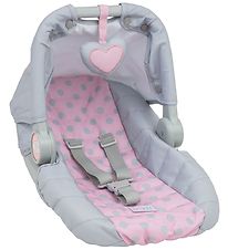 Tiny Treasures Puppenzubehr - Kindersitz - Grau/Rosa