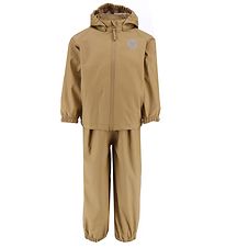 Wheat Rainwear w. Suspenders - PU - Charlie - Cargo