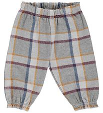 Msli Trousers - Check Twill Pants Baby - Indigo
