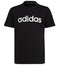 adidas Performance Stuttermabolur - U LIN Tee - Svart/Hvítt