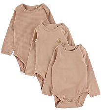 Sofie Schnoor Bodysuit L/æ - 3-Pack - Nougat