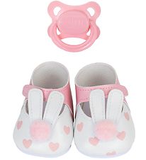 Tiny Treasures Doll Accessories - Shoe/Dummy - Pink w. Rabbit