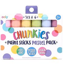 Ooly Jumbo Markers - Chunkies Paint Sticks - 6 pcs - Pastel
