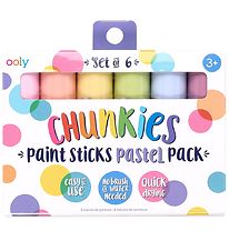 Ooly Jumbo Filzstifte - Chunkies Farbstifte - 6 st. - Pastel