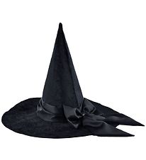Den Goda Fen Costume - Witch Hat w. Satin Ribbon - Black