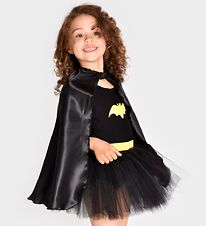 Den Goda Fen Costume - Batgirl Dress w. Cloak - Black
