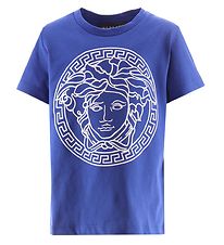 Versace T-Shirt - Blau/Weiß Print