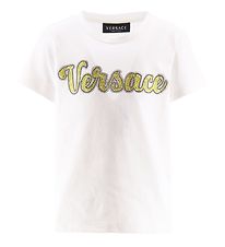 Versace T-Shirt - Weiß m. Strassstein