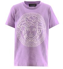 Versace T-Shirt - Lila/Weiß m. Print