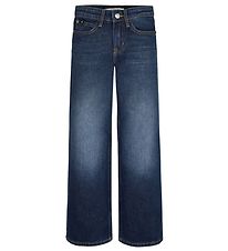 Calvin Klein Jeans - Hoge taille met wijde pijpen - Dark Blue