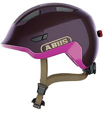 Abus Bicycle Helmet - Smiley 3.0 Ace LED - Royal Purple