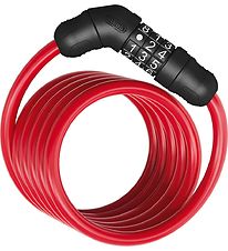 Abus Spiral lock Star 4508C - 150 cm - Red