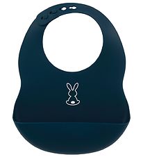 Nattou Bib - Silicone - Navy Blue