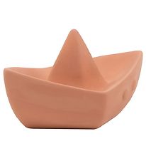 Nattou Bath Toy - Boat - Natural Rubber - Dusty Pink