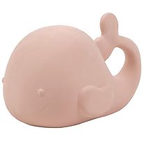 Nattou Bath Toy - Whale - Natural Rubber - Dusty Pink