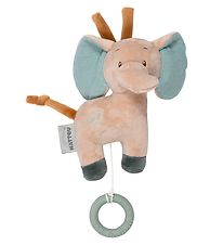 Nattou Soft Toy w. Music - Mini Musical Axel Elephant - 20 cm -