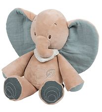 Nattou Soft Toy - Cuddly toy Axel Elephant - 30 cm - Brown