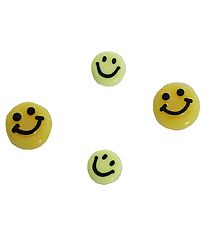 Me&My BOX Beads - Smiley 4 pcs - Yellow-Black