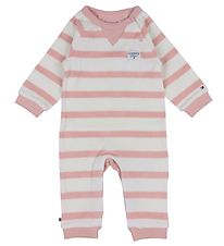 Tommy Hilfiger Strampler - Baby Striped Frottee - Rosa/Wei