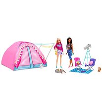 Barbie Puppenset - Camping Zelt und Puppen Brooklyn und Malibu