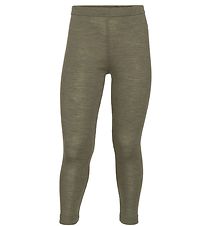 Engel Leggings - Wolle/Seide - Olive