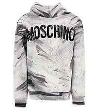 Moschino Kapuzenpullover - Optisches White/Grau