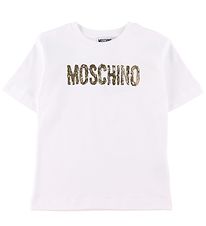 Moschino T-Shirt - Optisch White m. Goud