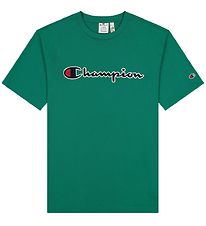 Champion Fashion Stuttermabolur - Grænt M. Lógó