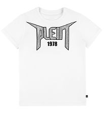 Philipp Plein T-Shirt - 1978 - Blanc av. Strass