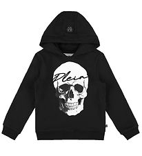 Philipp Plein Hoodie - Stenen Schedel - Zwart m. Wit