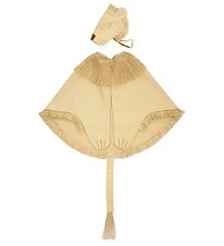 Meri Meri Costume - Lion Cloak and Hat - Beige/Gold