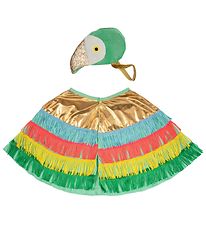 Meri Meri Costumes - Cape et chapeau - Perroquet - Multicolore