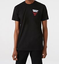 New Era T-Shirt - Chicago Bulls - Schwarz