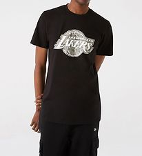 New Era T-Shirt - Los Angeles Lakers - Zwart