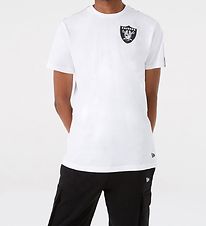 New Era Stuttermabolur - Raiders - Hvítur