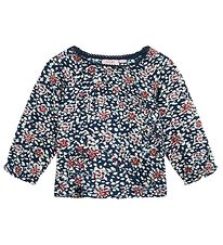 Noa Noa miniature Pullover - Baby Blue Flower - Print Blue