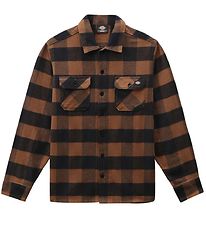 Dickies Shirt - Sacramento - Brown w. Checs